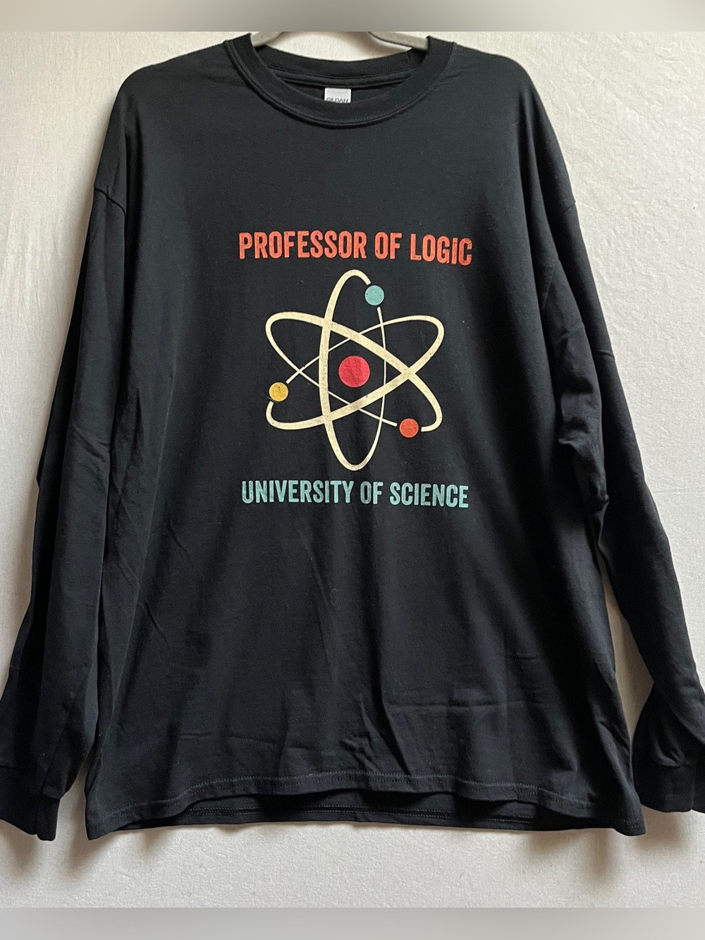 Gildan Professor of Logic University of Science Long Sleeve Tee XL